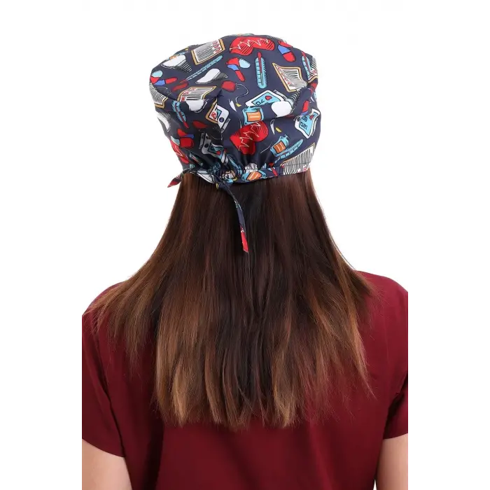 Dijital Desenli Bone - 6529 Füme Kalp Ritim