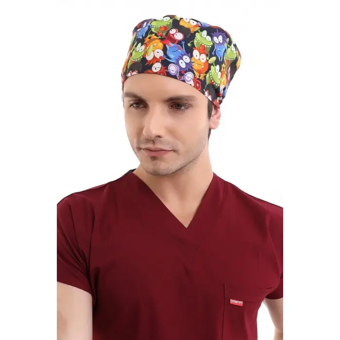 Dijital Unisex Desenli Bone - 6521 Mikrop Canavarlar