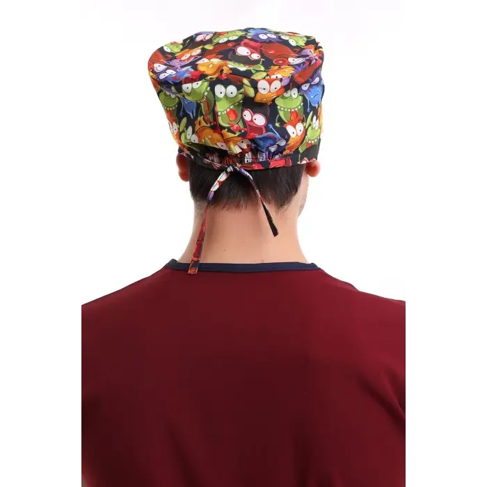 Dijital Unisex Desenli Bone - 6521 Mikrop Canavarlar