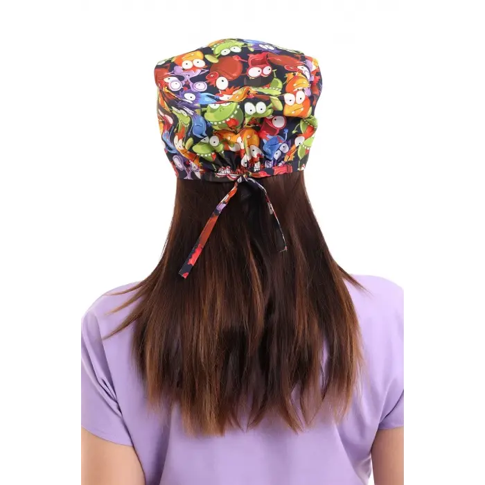 Dijital Unisex Desenli Bone - 6521 Mikrop Canavarlar