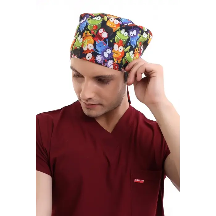 Dijital Unisex Desenli Bone - 6521 Mikrop Canavarlar