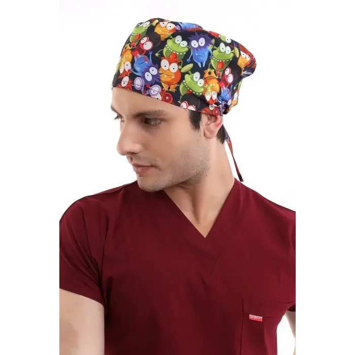 Dijital Unisex Desenli Bone - 6521 Mikrop Canavarlar