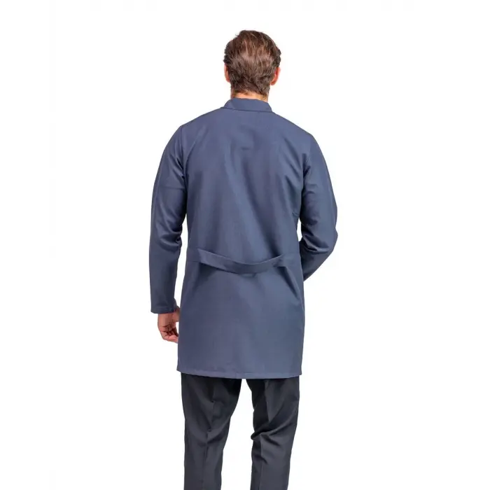Doktor Öğretmen Erkek Önlük Ara Boy Ceket Yaka - 51 Füme