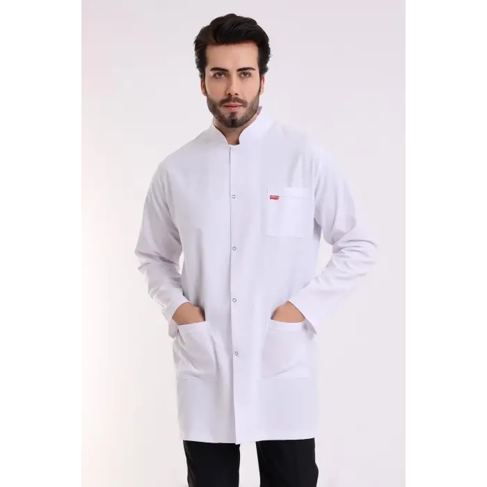 Doktor Öğretmen Erkek Önlük Ara Boy Hakim Yaka