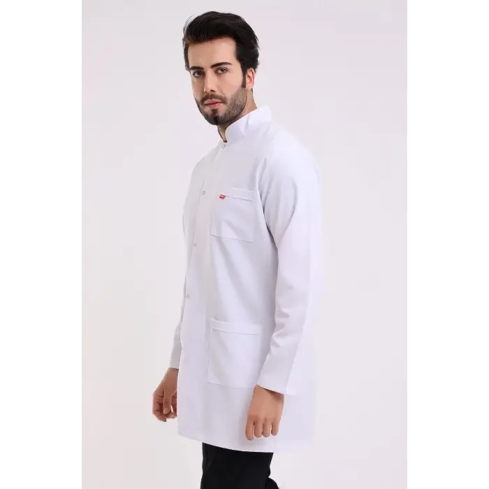 Doktor Öğretmen Erkek Önlük Ara Boy Hakim Yaka