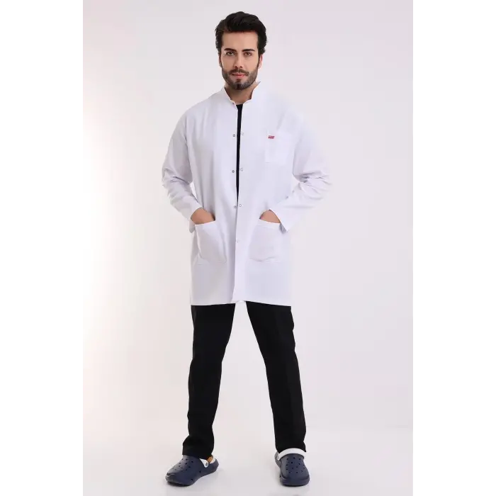 Doktor Öğretmen Erkek Önlük Ara Boy Hakim Yaka