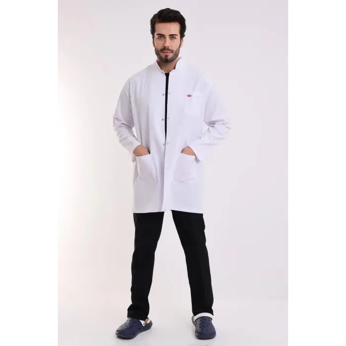 Doktor Öğretmen Erkek Önlük Ara Boy Hakim Yaka
