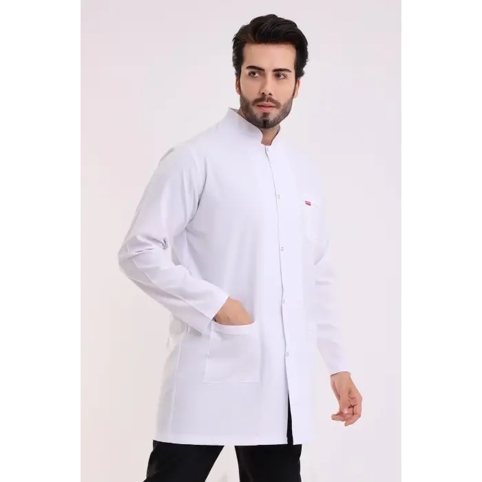 Doktor Öğretmen Erkek Önlük Ara Boy Hakim Yaka