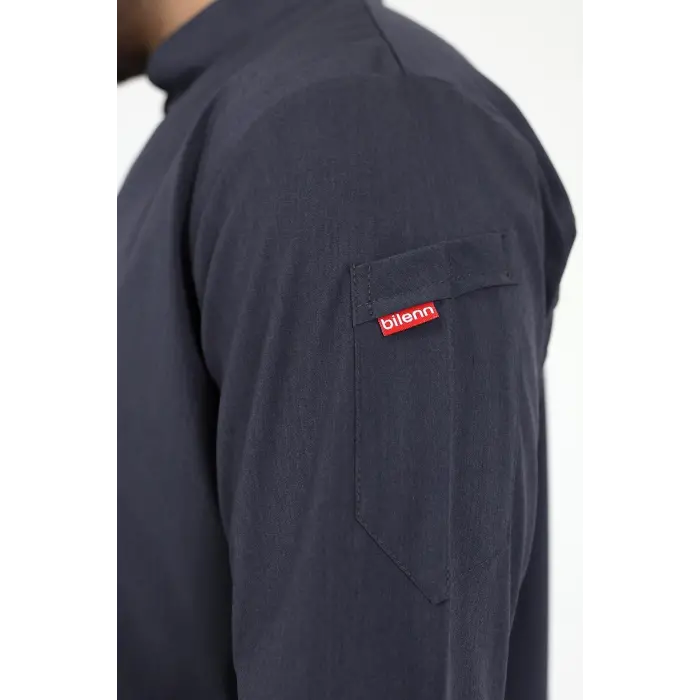 Erkek Likralı Aşçı Ceket  - 6417 Füme