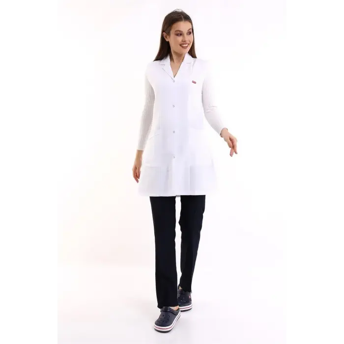 Kadın Kolsuz Önlük - Beyaz