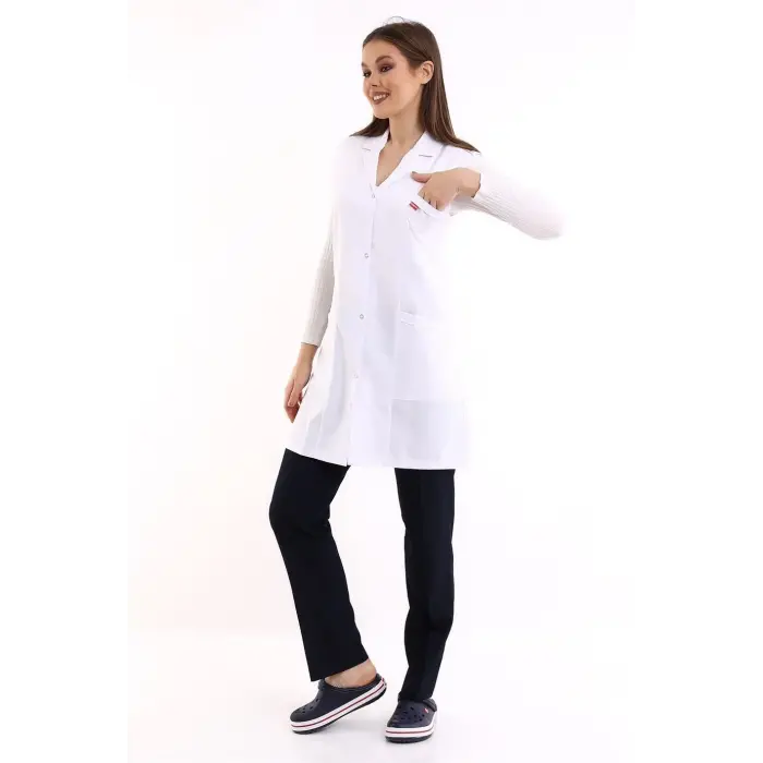 Kadın Kolsuz Önlük - Beyaz