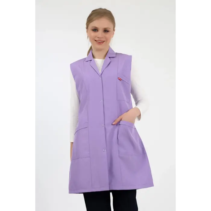 Kadın Kolsuz Önlük - Lila