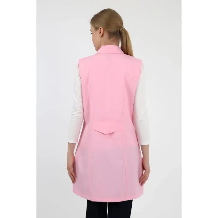 Kadın Kolsuz Önlük - Pembe