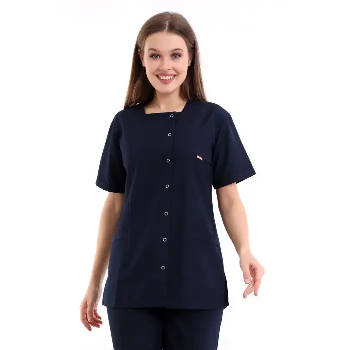 Kare Yaka Kadın Tek Üst - 47 Lacivert