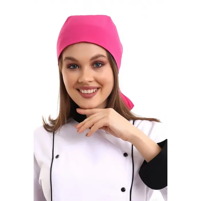 Kuyruklu Bone - 15 Fuşya Pembe