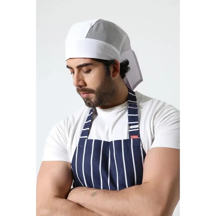 Kuyruklu Bone - Beyaz-file