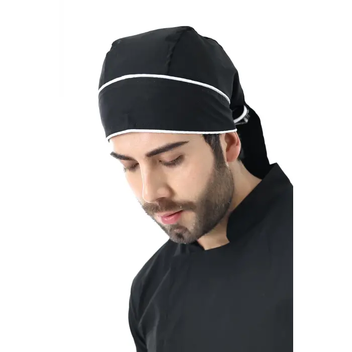 Kuyruklu Bone - Siyah-beyaz