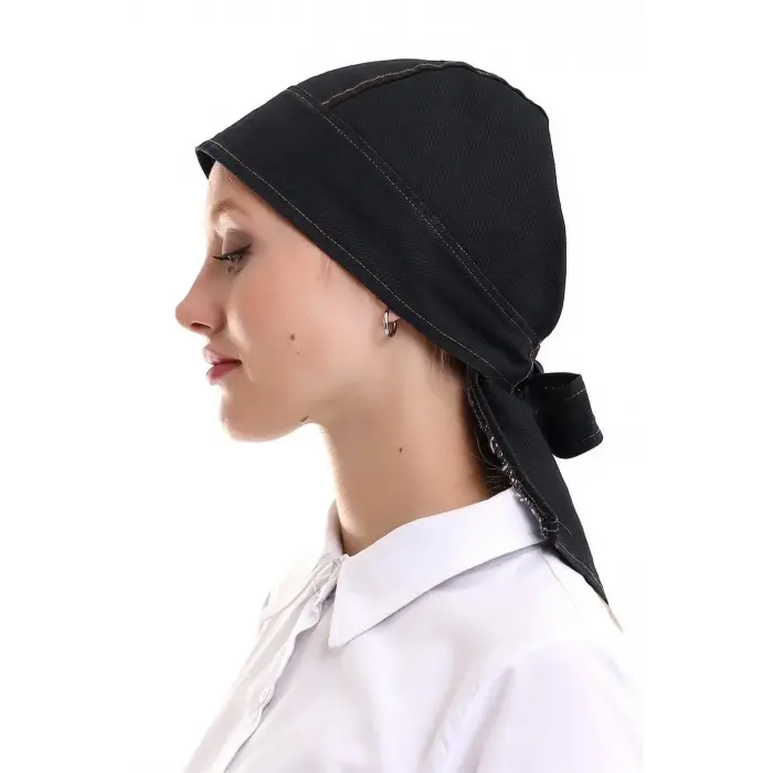 Kuyruklu Kot Bone - Siyah