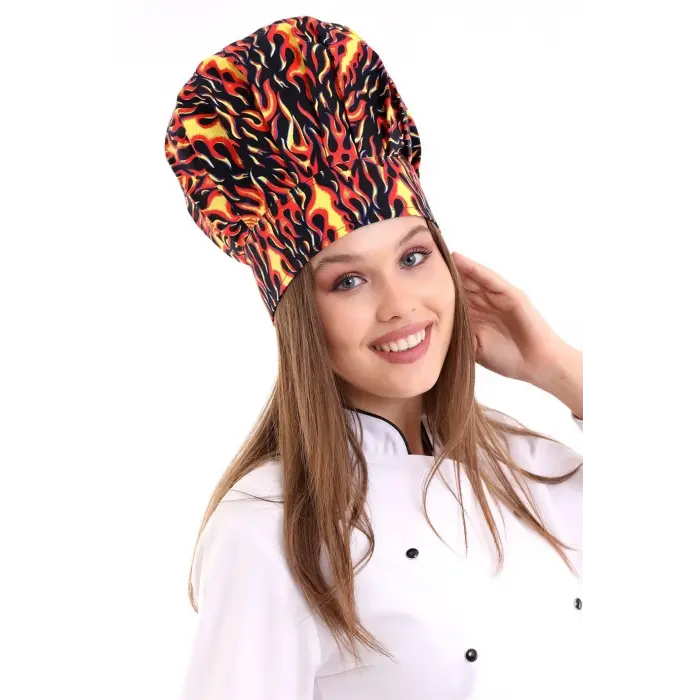 Mantar Kep - 3107 Alev Desenli