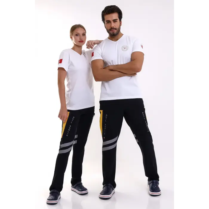Paramedik Dry Touch Unisex Kısa Kol Tshirt - Beyaz