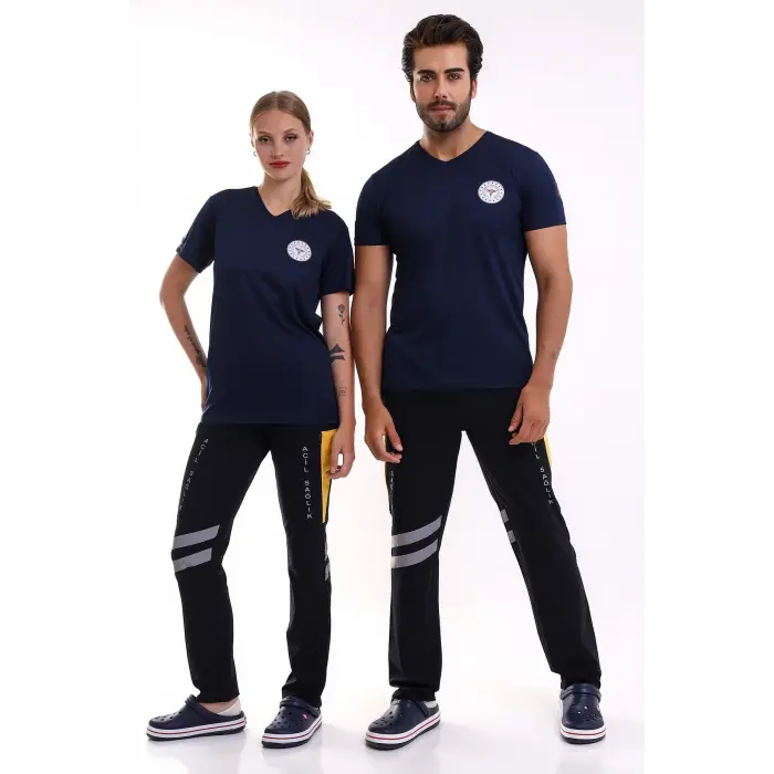 Paramedik Dry Touch Unisex Kısa Kol Tshirt - Lacivert