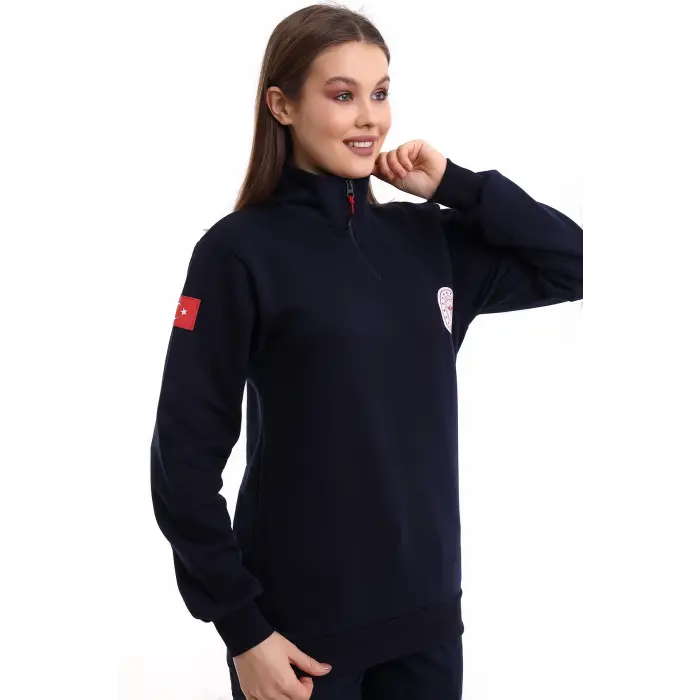 Paramedik Sweatshirt Kışlık Unisex Balıkçı Yaka - Lacivert