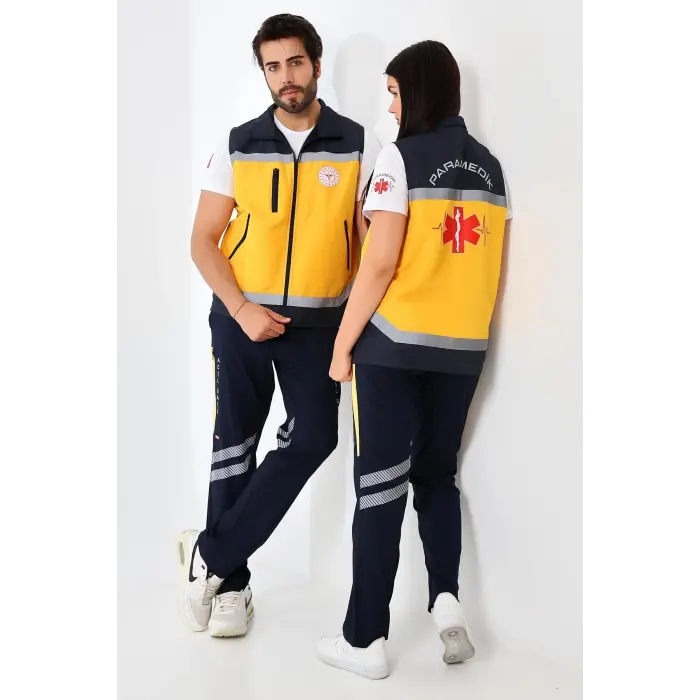 Paramedik Unisex Yazlık Yelek - Sarı