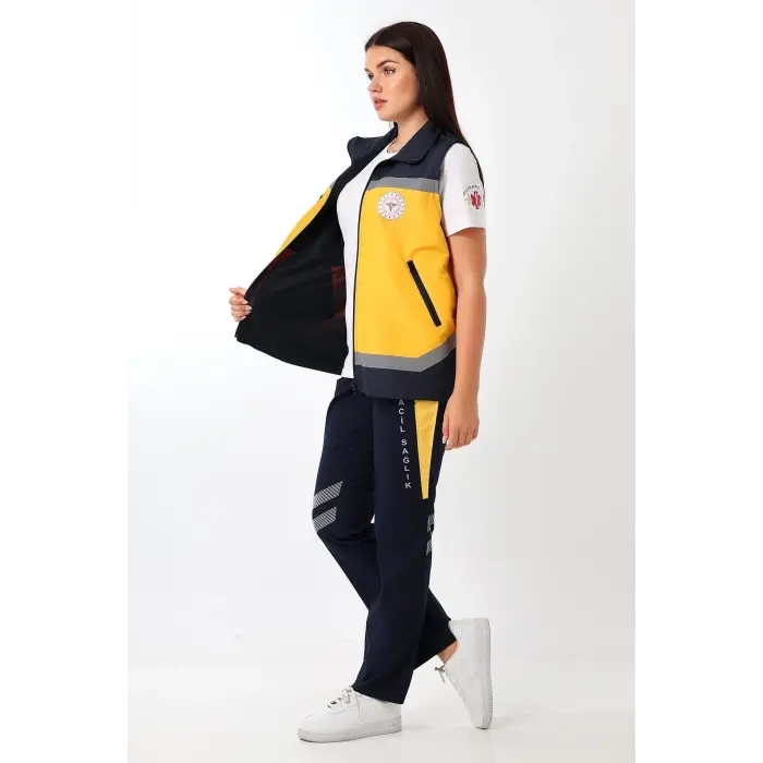 Paramedik Unisex Yazlık Yelek - Sarı