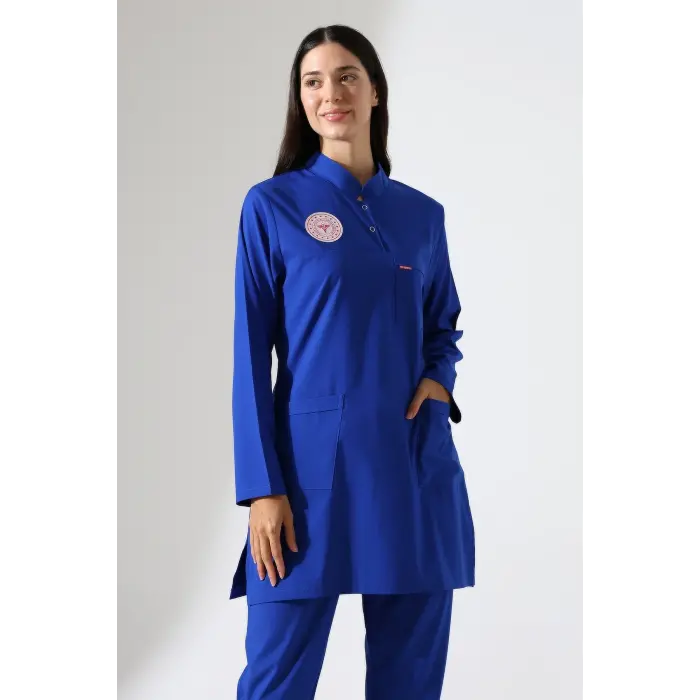 Soft Likralı Tesettür Forma Takım İki Çıtçıt Dazzlıng Blue
