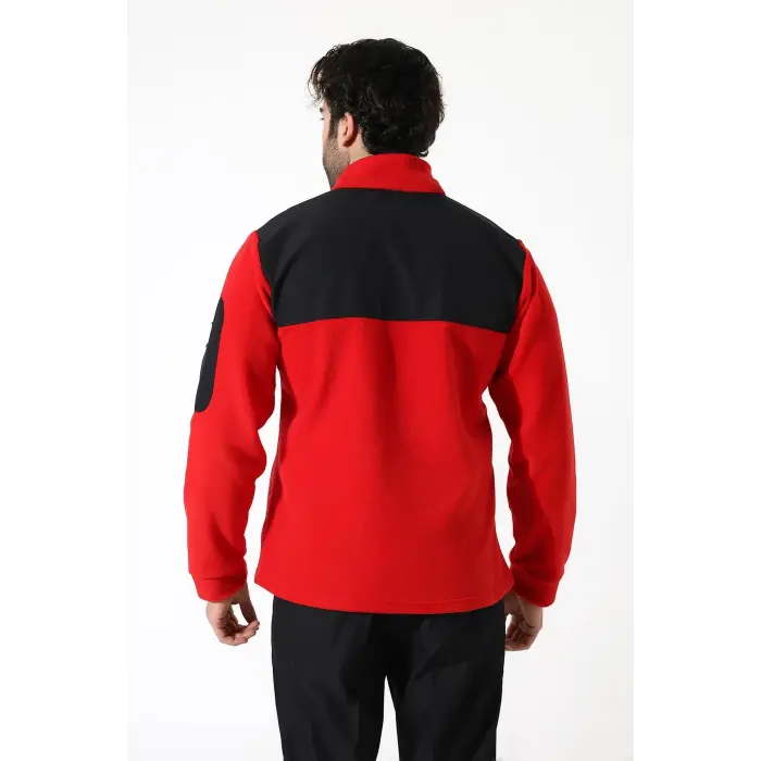 Soft Shell Robalı Unisex Polar Mont - Kırmızı Siyah