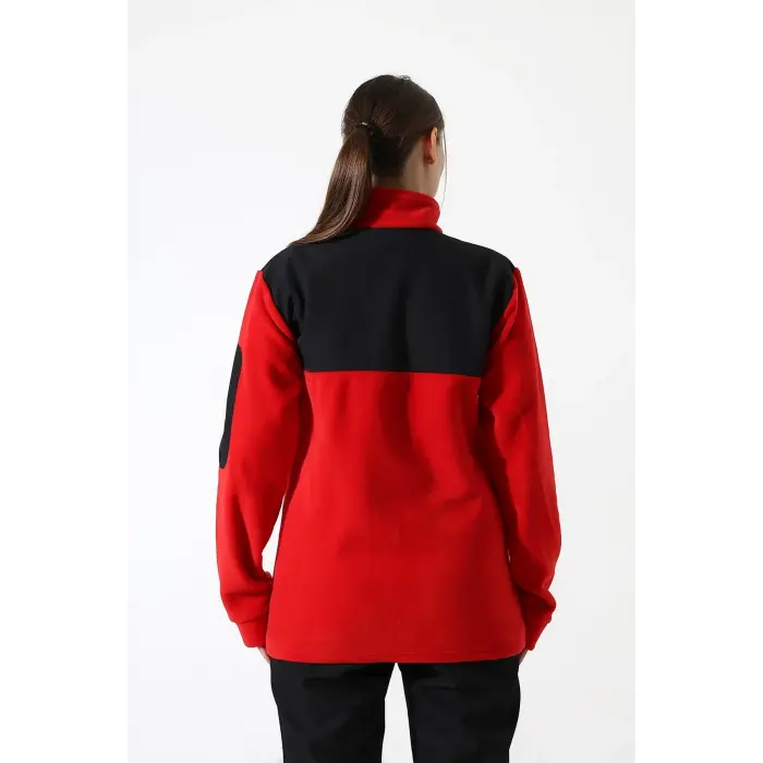 Soft Shell Robalı Unisex Polar Mont - Kırmızı Siyah