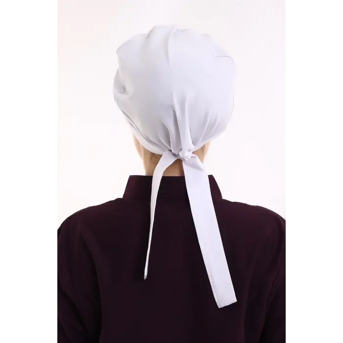 Tesettür Bone - 101 Beyaz