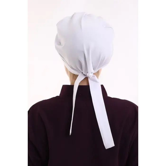 Tesettür Bone - 101 Beyaz