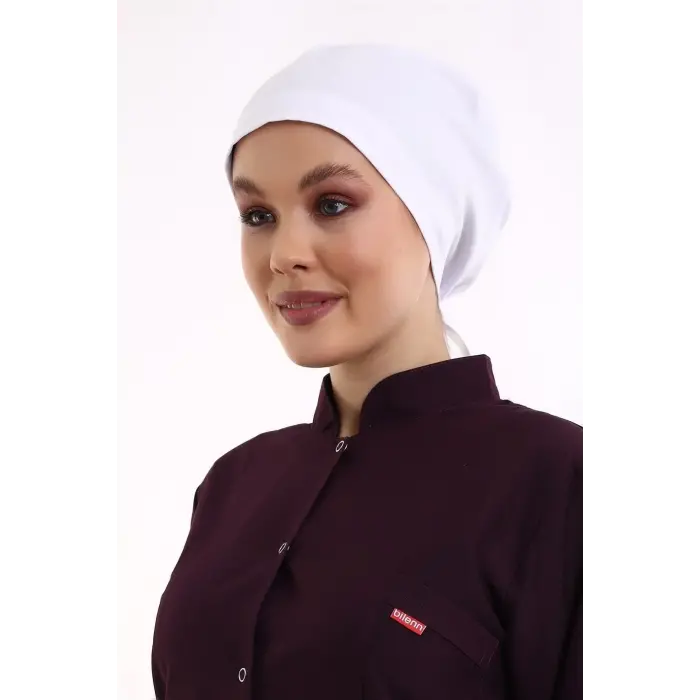 Tesettür Bone - 101 Beyaz