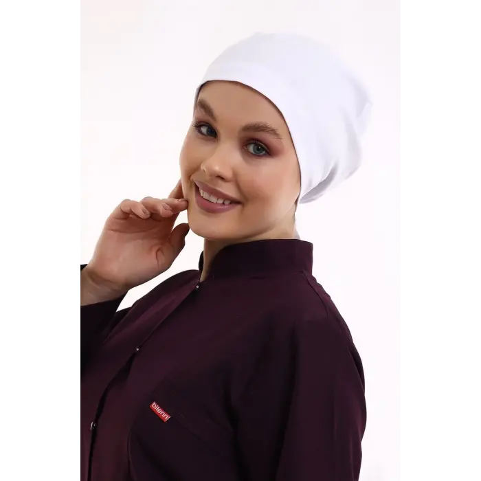 Tesettür Bone - 101 Beyaz