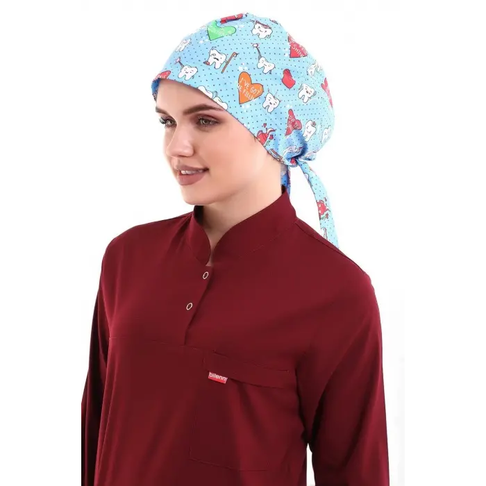 Tesettür Bone - 2113 Turkuaz Diş