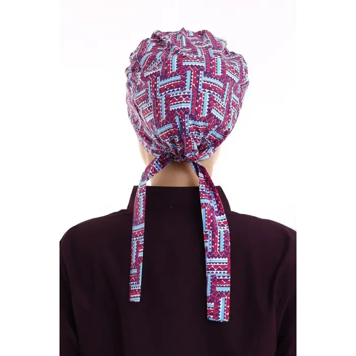 Tesettür Bone - 2405 Renkli Testere