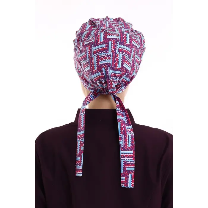 Tesettür Bone - 2405 Renkli Testere