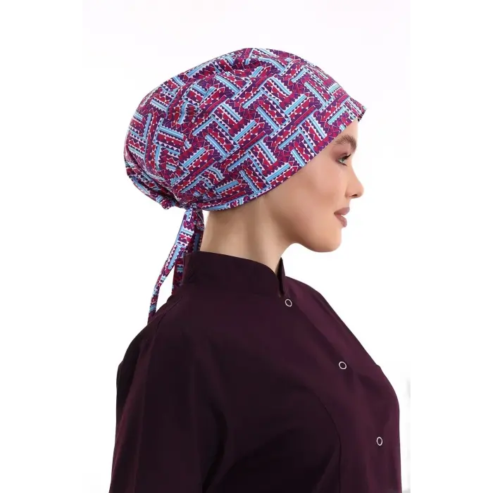 Tesettür Bone - 2405 Renkli Testere