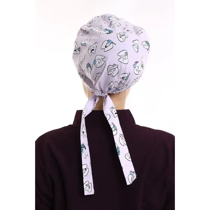 Tesettür Bone - 4104 Lila Diş