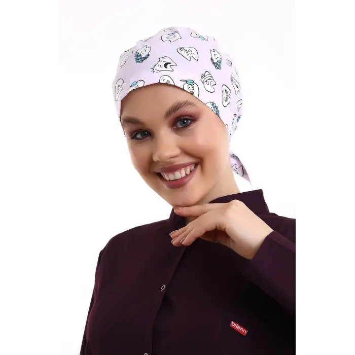 Tesettür Bone - 4104 Lila Diş