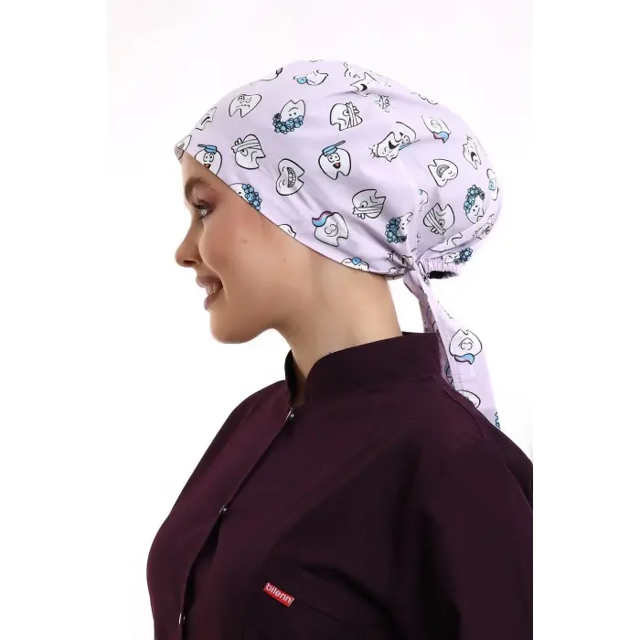 Tesettür Bone - 4104 Lila Diş