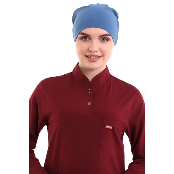 Tesettür Bone - 4802 Petrol Mavi