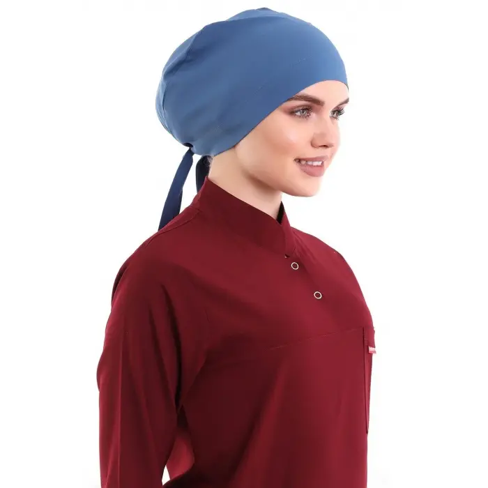 Tesettür Bone - 4802 Petrol Mavi