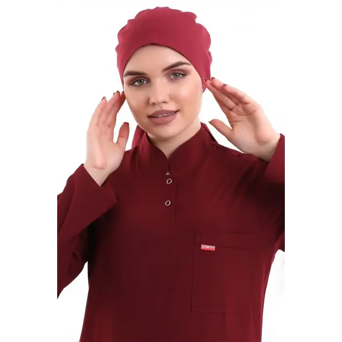 Tesettür Bone - 4809 Bordo