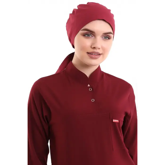 Tesettür Bone - 4809 Bordo