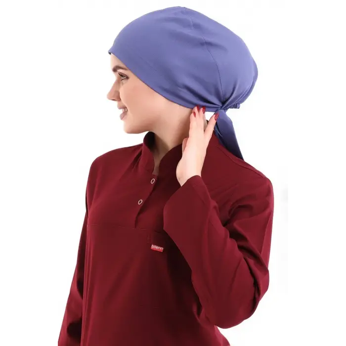 Tesettür Bone - 6432 İndigo Mavi