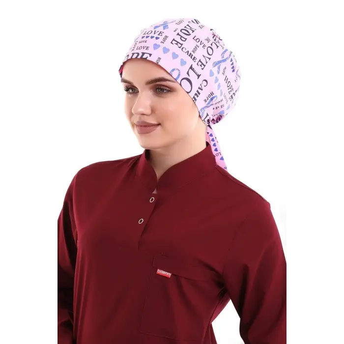 Tesettür Bone - 9003 Love Pembe