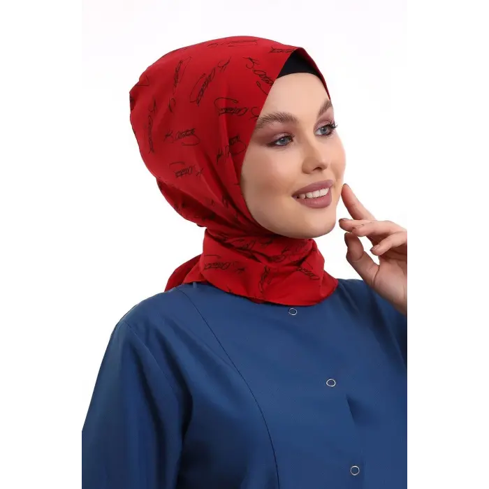 Tesettür Boyun Bağlamalı Bone - 1908 Kırmızı Kemal Atatürk