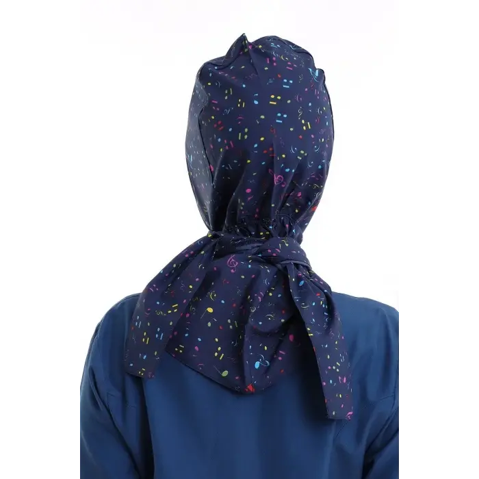 Tesettür Boyun Bağlamalı Bone - 9005 Müzik